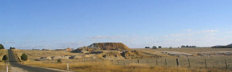 Madam Berry Mine Mullock Heap (photo courtesy Terry Hope)