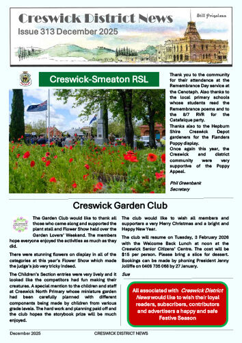 Creswick District News - December 2025